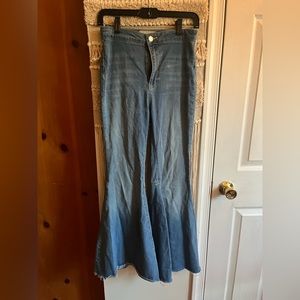 Free People, bell bottom jeans